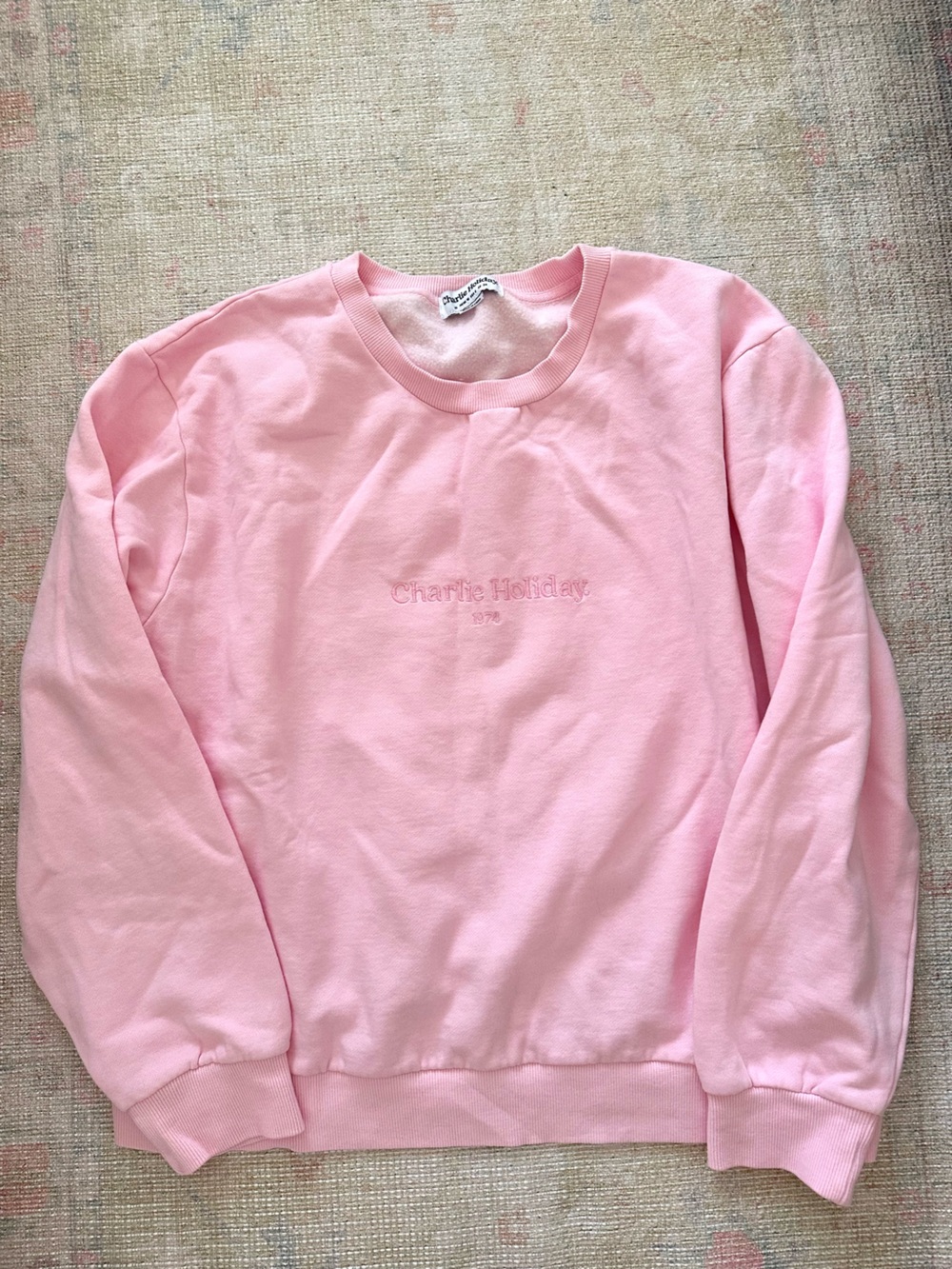 Charlie Holiday Light Pink Crewneck
